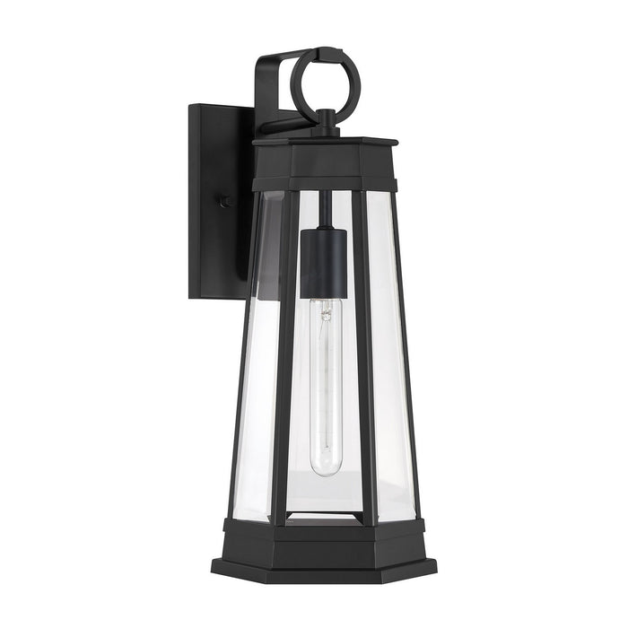 Savoy House 5-205-BK One Light Outdoor Wall Lantern, Matte Black