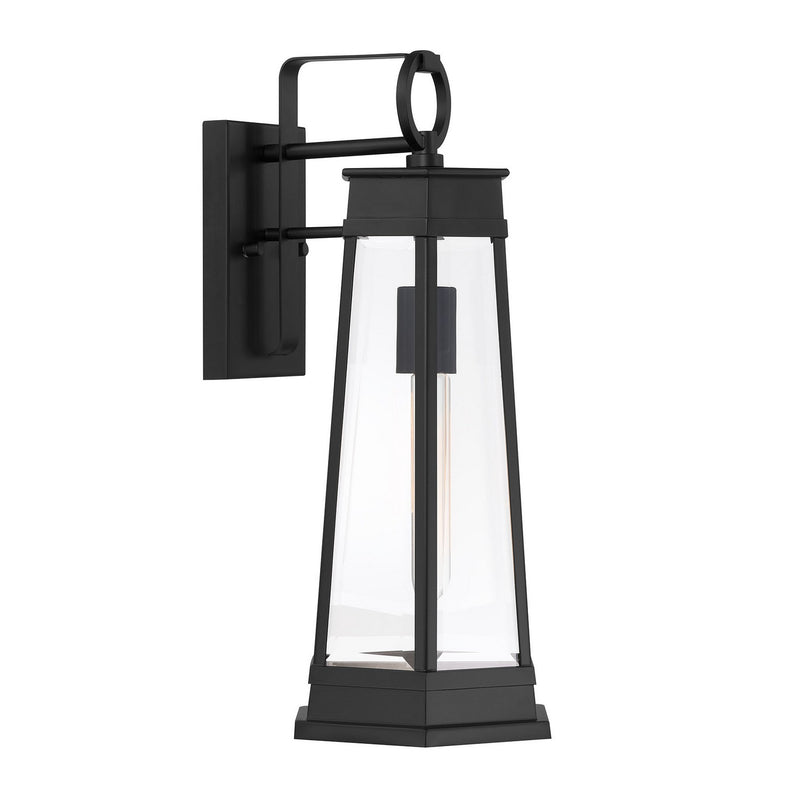 Savoy House 5-205-BK One Light Outdoor Wall Lantern, Matte Black