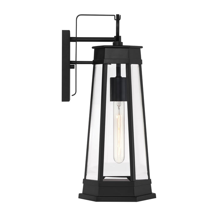 Savoy House 5-205-BK One Light Outdoor Wall Lantern, Matte Black