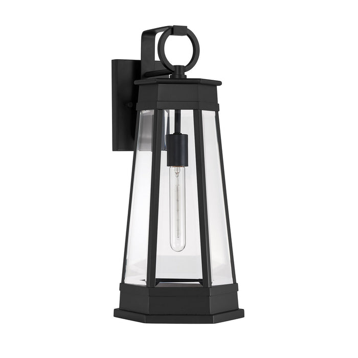 Savoy House 5-206-BK One Light Outdoor Wall Lantern, Matte Black
