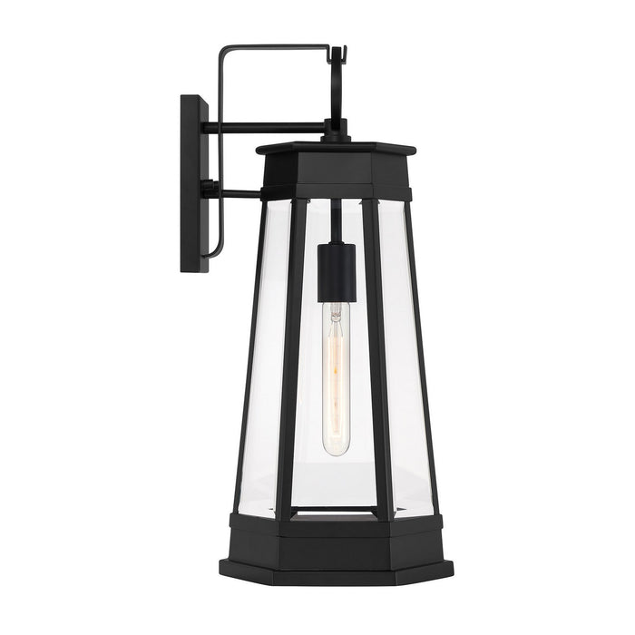 Savoy House 5-206-BK One Light Outdoor Wall Lantern, Matte Black