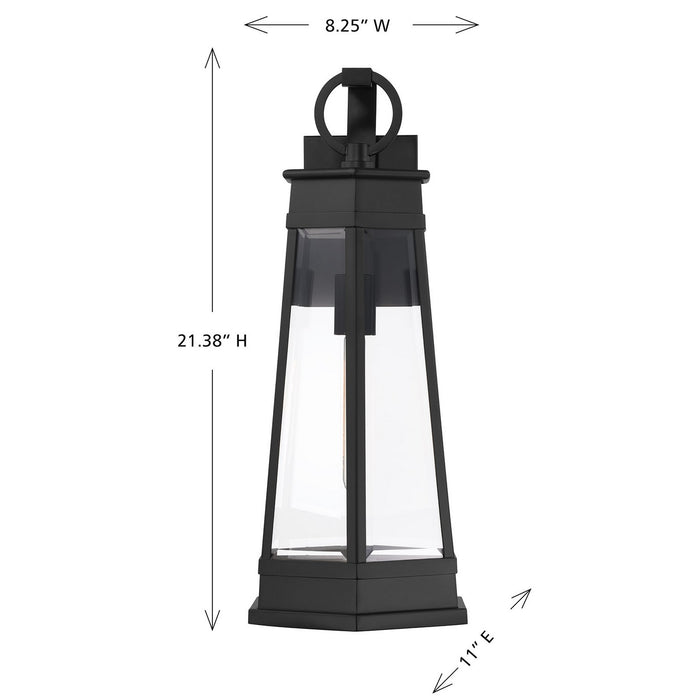 Savoy House 5-206-BK One Light Outdoor Wall Lantern, Matte Black