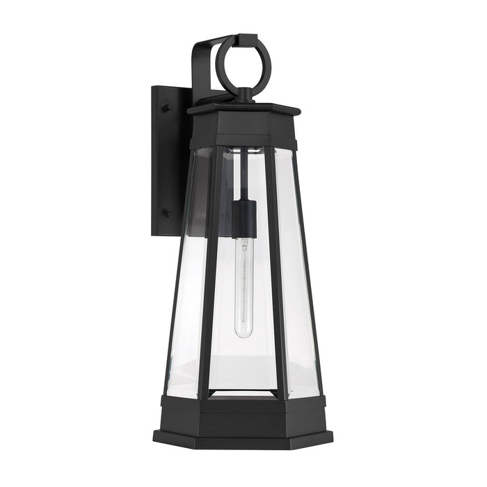Savoy House 5-207-BK One Light Outdoor Wall Lantern, Matte Black