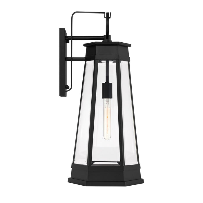 Savoy House 5-207-BK One Light Outdoor Wall Lantern, Matte Black