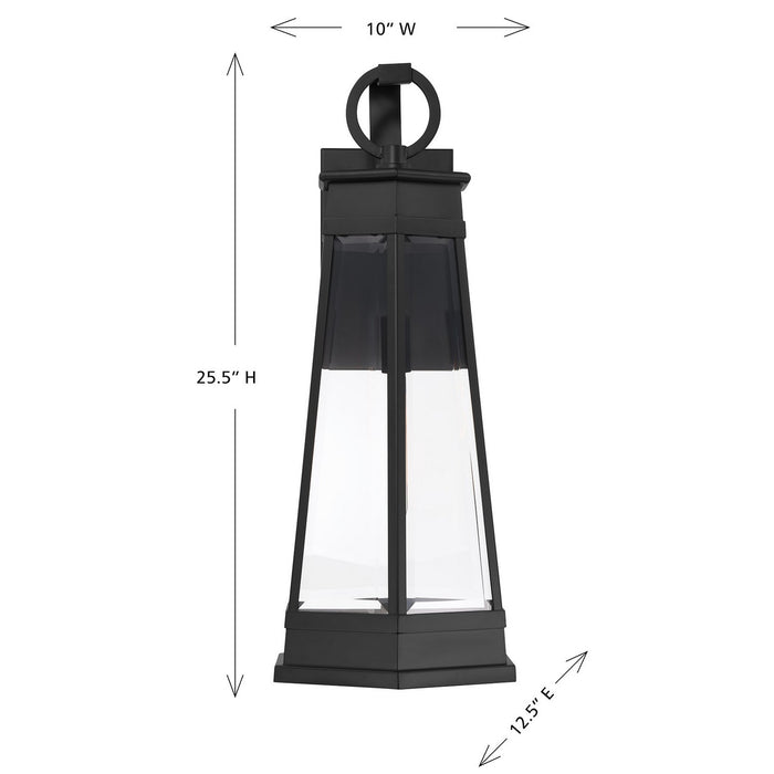 Savoy House 5-207-BK One Light Outdoor Wall Lantern, Matte Black
