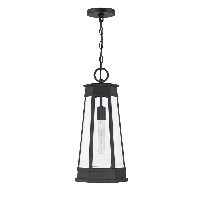Savoy House 5-208-BK One Light Outdoor Hanging Lantern, Matte Black