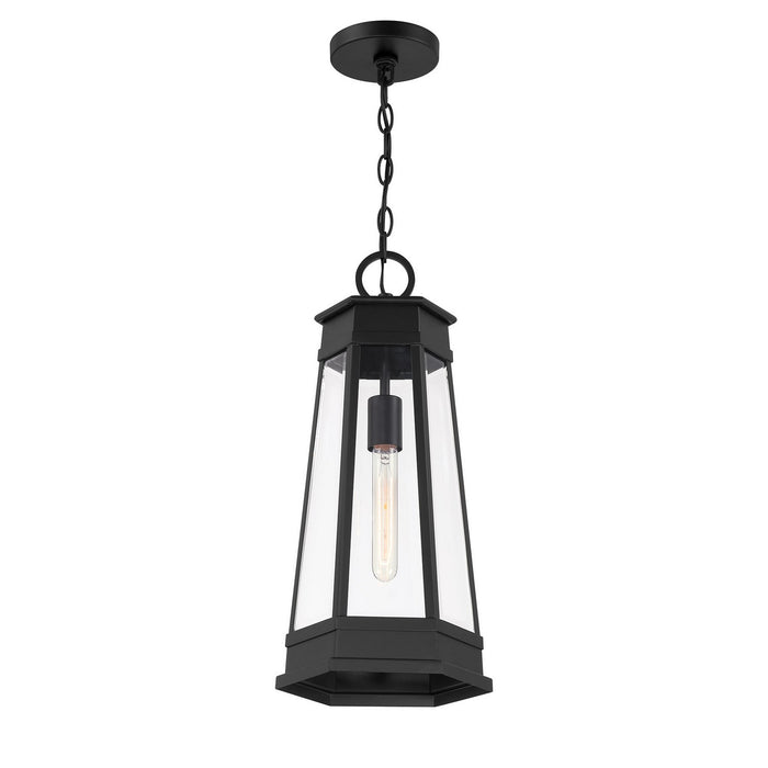 Savoy House 5-208-BK One Light Outdoor Hanging Lantern, Matte Black