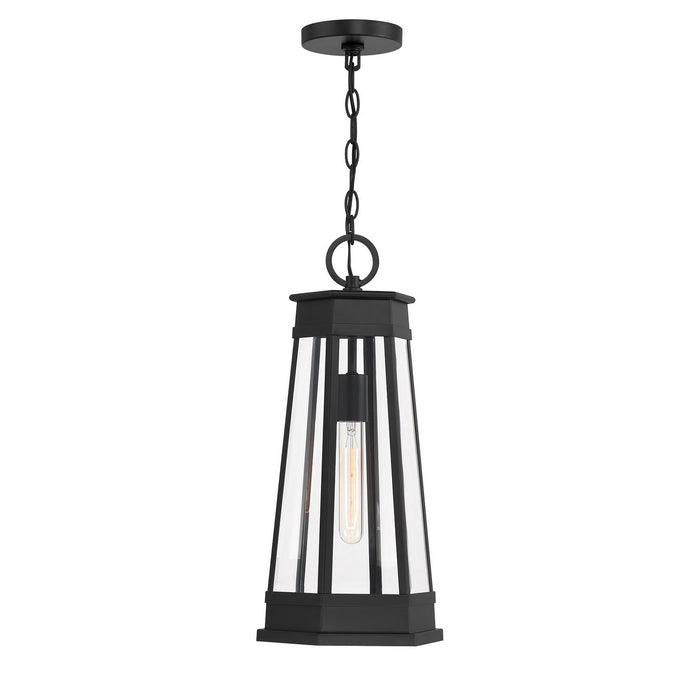Savoy House 5-208-BK One Light Outdoor Hanging Lantern, Matte Black