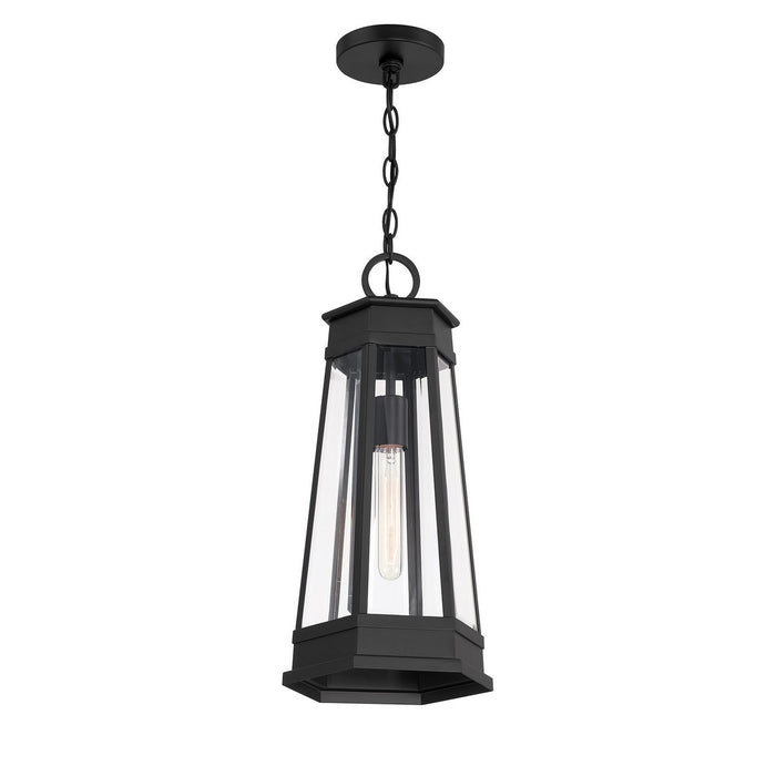 Savoy House 5-208-BK One Light Outdoor Hanging Lantern, Matte Black