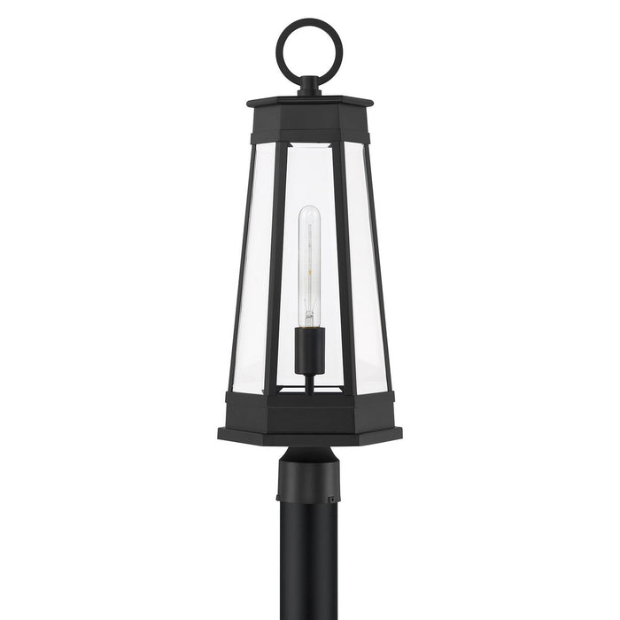 Savoy House 5-209-BK One Light Outdoor Post Lantern, Matte Black