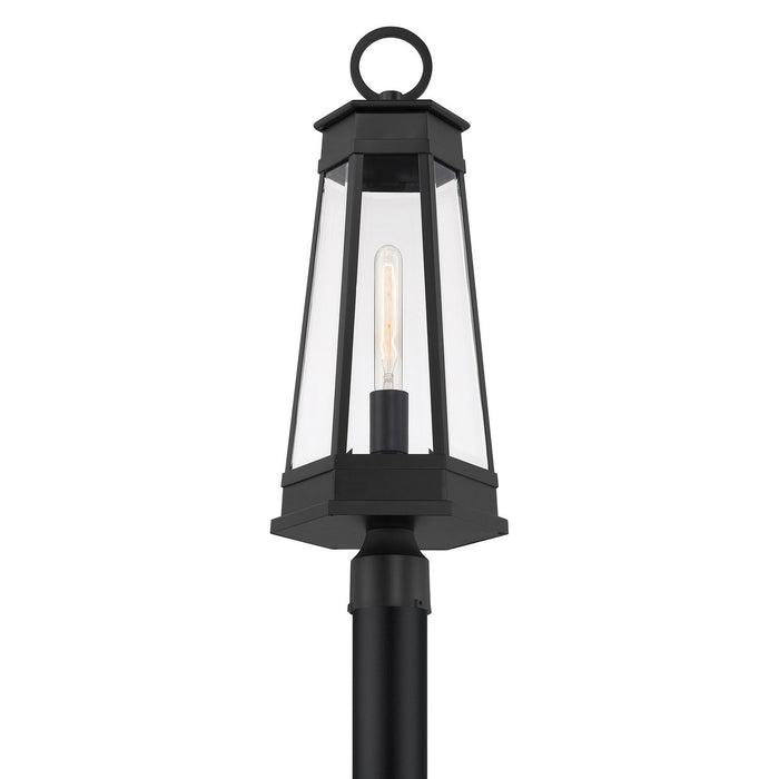 Savoy House 5-209-BK One Light Outdoor Post Lantern, Matte Black