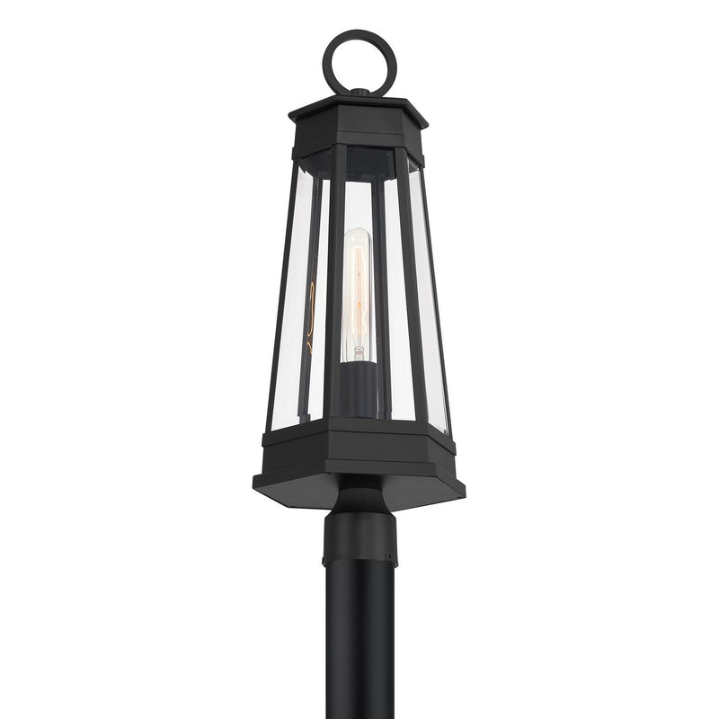 Savoy House 5-209-BK One Light Outdoor Post Lantern, Matte Black