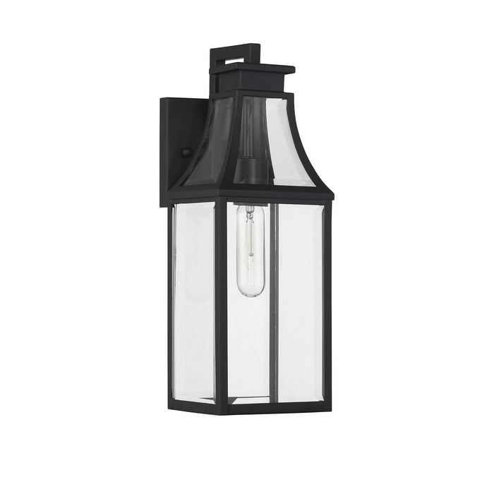 Savoy House 5-605-BK One Light Outdoor Wall Lantern, Matte Black