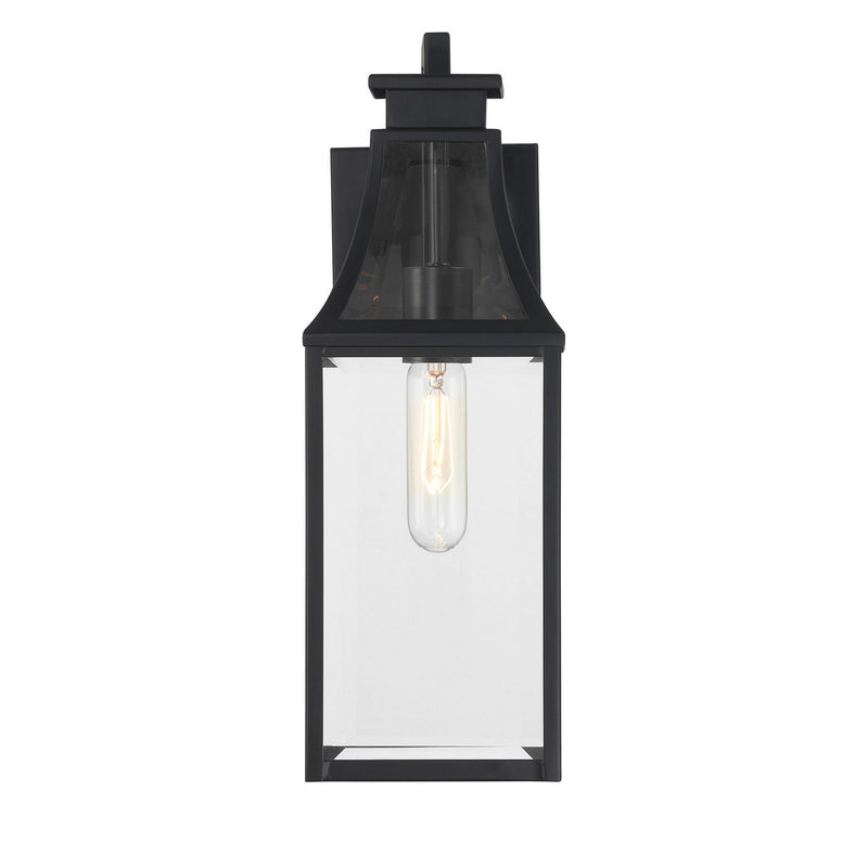 Savoy House 5-605-BK One Light Outdoor Wall Lantern, Matte Black
