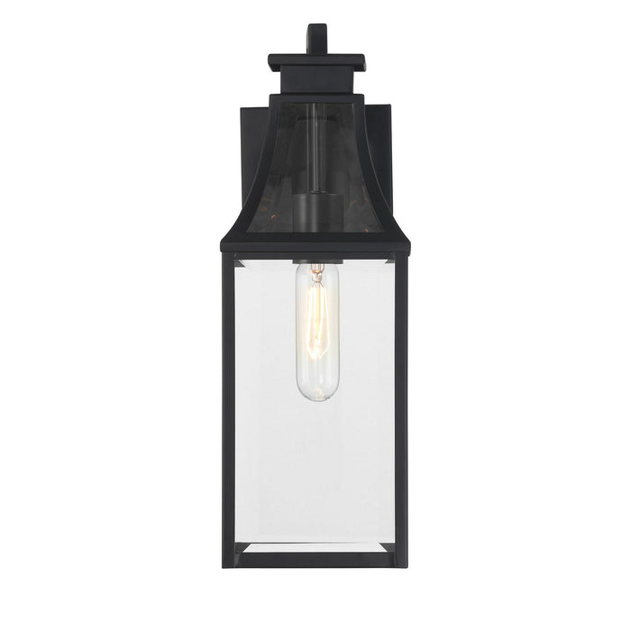 Savoy House 5-605-BK One Light Outdoor Wall Lantern, Matte Black