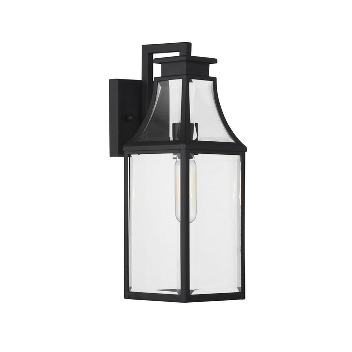 Savoy House 5-605-BK One Light Outdoor Wall Lantern, Matte Black