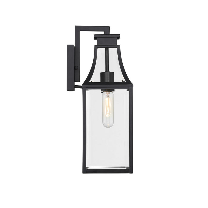 Savoy House 5-605-BK One Light Outdoor Wall Lantern, Matte Black