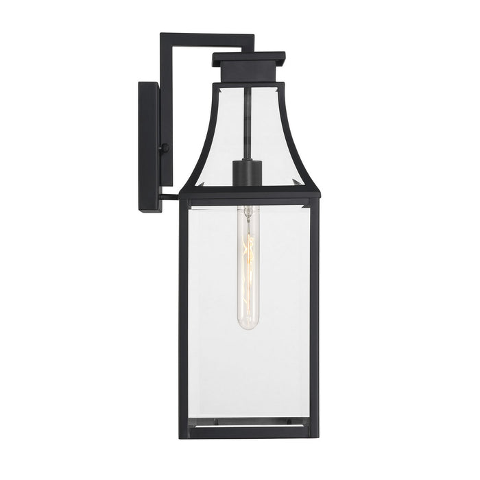 Savoy House 5-606-BK One Light Outdoor Wall Lantern, Matte Black
