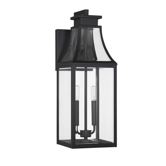Savoy House 5-607-BK Two Light Outdoor Wall Lantern, Matte Black