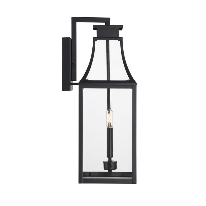 Savoy House 5-607-BK Two Light Outdoor Wall Lantern, Matte Black