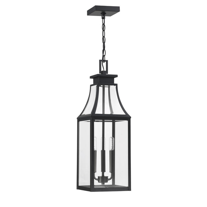 Savoy House 5-608-BK Three Light Outdoor Hanging Lantern, Matte Black