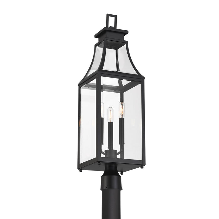 Savoy House 5-609-BK Three Light Outdoor Post Lantern, Matte Black