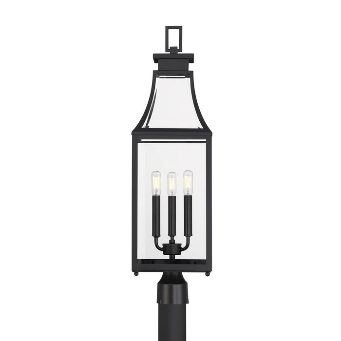 Savoy House 5-609-BK Three Light Outdoor Post Lantern, Matte Black