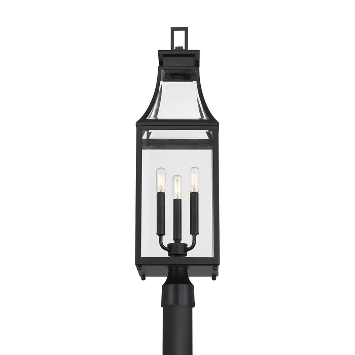 Savoy House 5-609-BK Three Light Outdoor Post Lantern, Matte Black