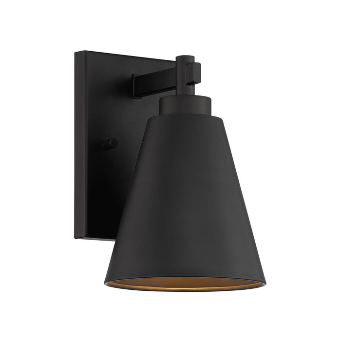 Savoy House 5-805-DS-BK One Light Outdoor Wall Lantern, Matte Black