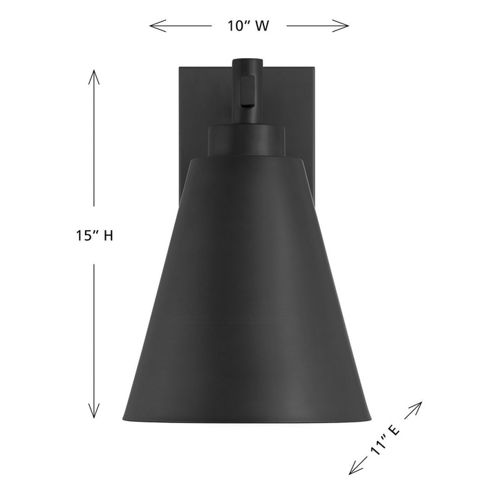 Savoy House 5-806-DS-BK One Light Outdoor Wall Lantern, Matte Black