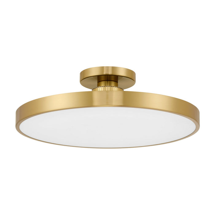 Savoy House 6-2969-1-322 LED Semi-Flush Mount, Warm Brass