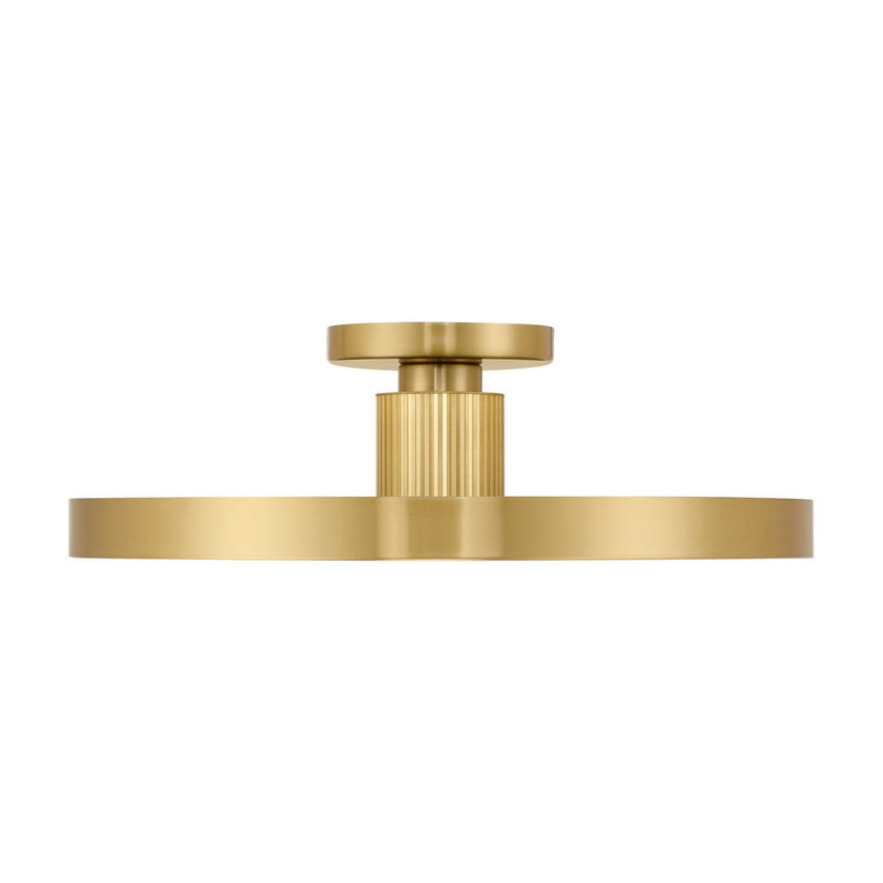 Savoy House 6-2969-1-322 LED Semi-Flush Mount, Warm Brass