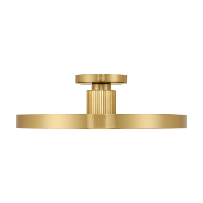 Savoy House 6-2969-1-322 LED Semi-Flush Mount, Warm Brass