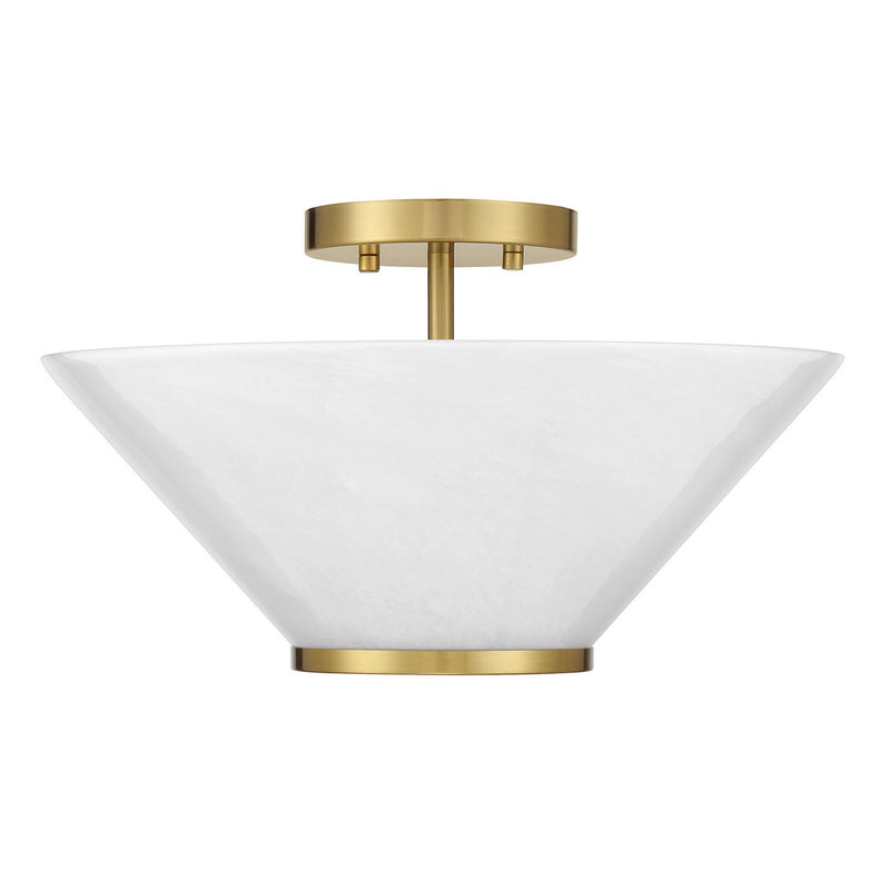 Savoy House 6-4012-3-322 Three Light Convertible Semi-Flush /Pendant, Warm Brass