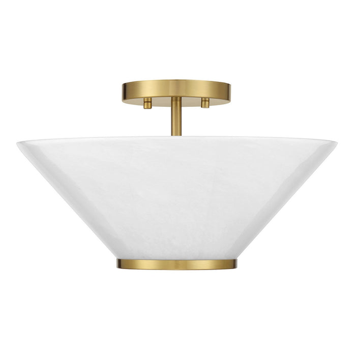 Savoy House 6-4012-3-322 Three Light Convertible Semi-Flush /Pendant, Warm Brass