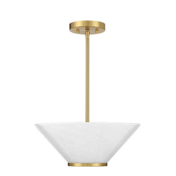 Savoy House 6-4012-3-322 Three Light Convertible Semi-Flush /Pendant, Warm Brass
