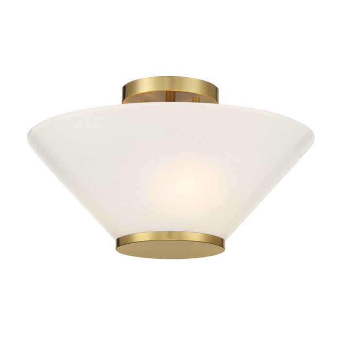 Savoy House 6-4012-3-322 Three Light Convertible Semi-Flush /Pendant, Warm Brass