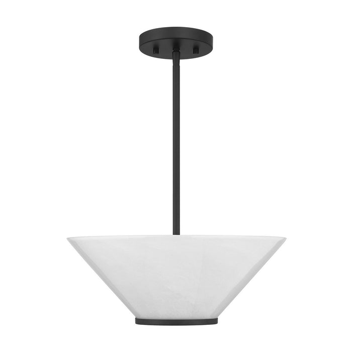 Savoy House 6-4012-3-89 Three Light Convertible Semi-Flush /Pendant, Matte Black