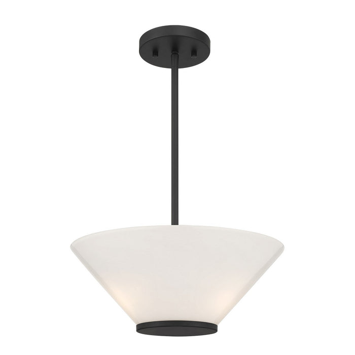 Savoy House 6-4012-3-89 Three Light Convertible Semi-Flush /Pendant, Matte Black