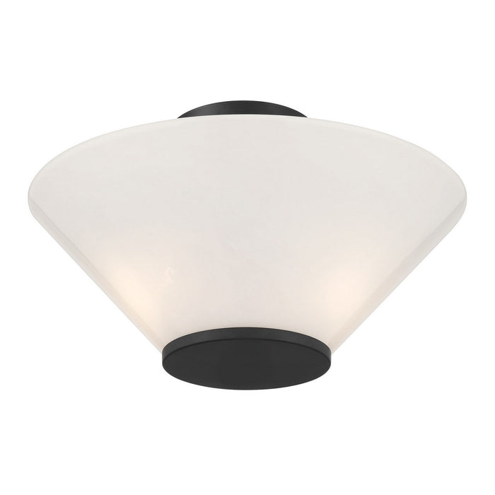 Savoy House 6-4012-3-89 Three Light Convertible Semi-Flush /Pendant, Matte Black