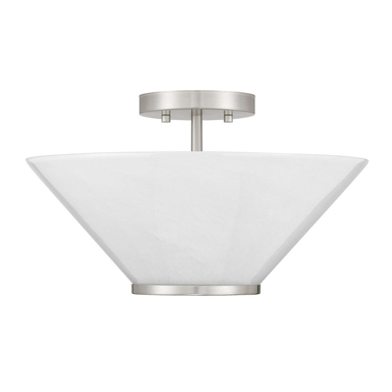 Savoy House 6-4012-3-SN Three Light Convertible Semi-Flush /Pendant, Satin Nickel