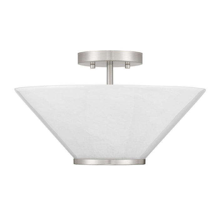 Savoy House 6-4012-3-SN Three Light Convertible Semi-Flush /Pendant, Satin Nickel