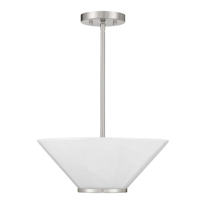 Savoy House 6-4012-3-SN Three Light Convertible Semi-Flush /Pendant, Satin Nickel