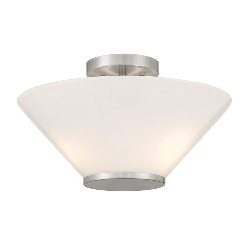 Savoy House 6-4012-3-SN Three Light Convertible Semi-Flush /Pendant, Satin Nickel