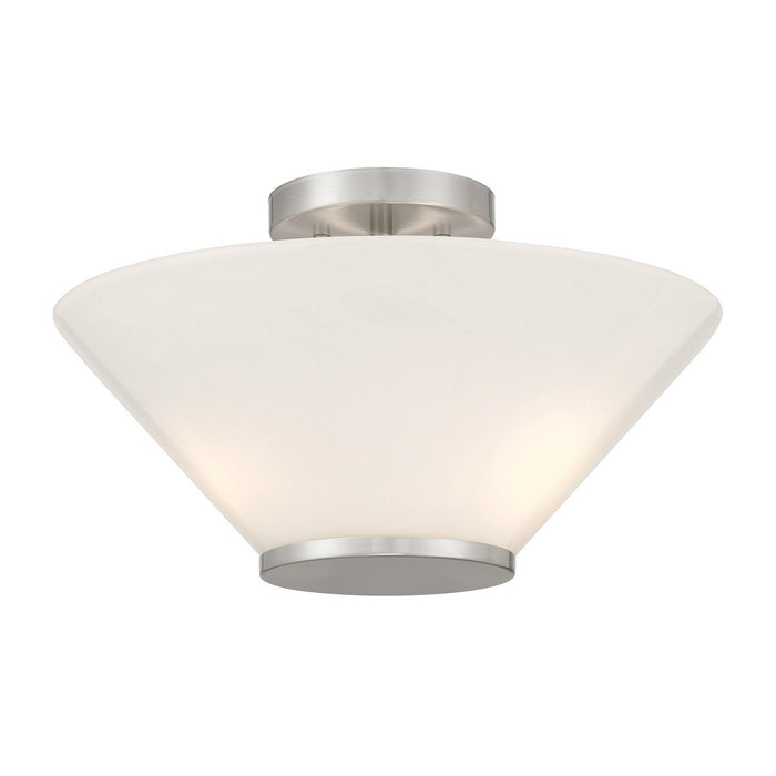 Savoy House 6-4012-3-SN Three Light Convertible Semi-Flush /Pendant, Satin Nickel