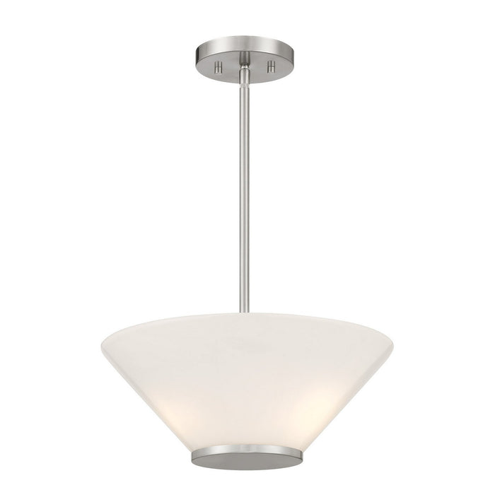 Savoy House 6-4012-3-SN Three Light Convertible Semi-Flush /Pendant, Satin Nickel