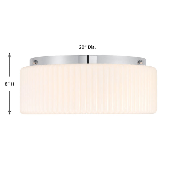 Savoy House 6-4187-4-11 Four Light Flush Mount, Chrome