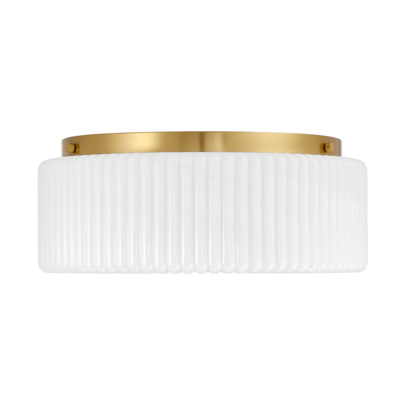 Savoy House 6-4187-4-322 Four Light Flush Mount, Warm Brass