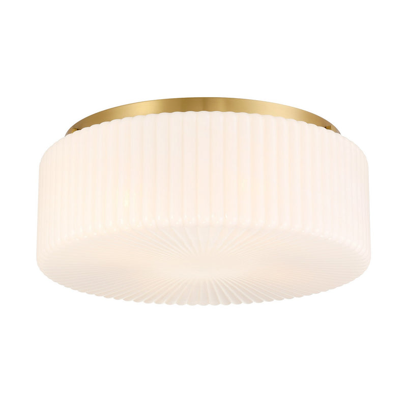 Savoy House 6-4187-4-322 Four Light Flush Mount, Warm Brass