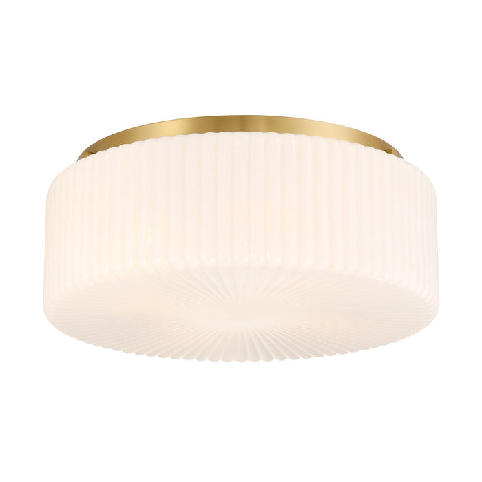 Savoy House 6-4187-4-322 Four Light Flush Mount, Warm Brass